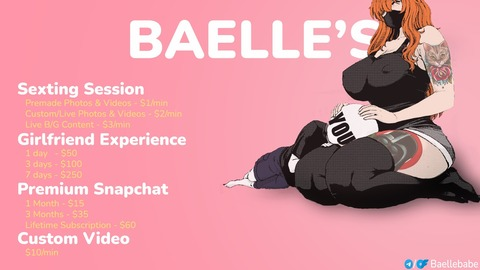 baellebabe OnlyFans Leaked Photos and Videos 

 picture 2