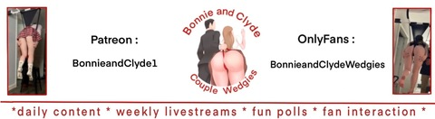 View Bonnie and Clyde | Couple Wedgies (bonnieandclydewedgies) OnlyFans 59 Photos and 66 Videos gallery 

 picture 2