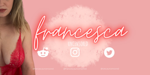 Onlyfans leaks francescauncensored 

 picture 2