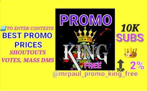 Free access to mrpaul_promo_king_free (👑 PROMO KING FREE 👑 🔝2%) Leaks OnlyFans 

 picture 2